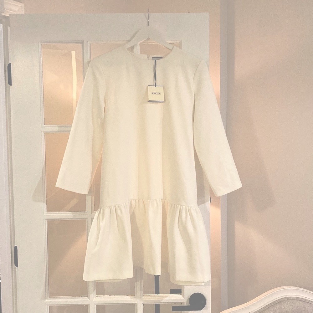 Ivory Sutton Peplum Dress